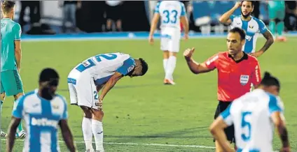  ?? FOTO: EFE ?? El colegiado Cuadra Fernández fue el encargado de arbitrar el Leganés-Real Madrid y no consideró penalti la mano de Jovic