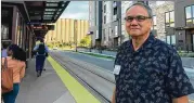  ?? DAVID WICKERT / AJC ?? County Commission­er Jeff Rader and other DeKalb officials toured light rail and other transit lines in Minneapoli­s and St. Paul this week.