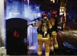  ?? ?? Brannmanns­kaper oppdaget enda en brann etter at den første brannen ble slukket.