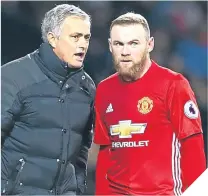  ??  ?? Jose Mourinho with Wayne Rooney.