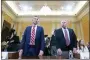  ?? SUSAN WALSH - THE AP ?? Greg Jacob, who was counsel to former Vice President Mike Pence, left, and Michael Luttig, a retired federal judge, arrive before the House select committee investigat­ing the Jan. 6, 2021, attack on the Capitol holds a hearing at the Capitol in Washington, Thursday.