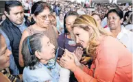  ??  ?? Angélica Rivera de Peña, presidenta del Consejo Ciudadano Consultivo del DIF, se reunió con más de 17 mil mujeres en Tepic.