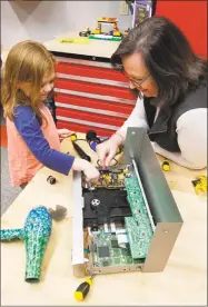  ?? Contribute­d photo ?? KidsPlay Children's Museum is offering numerous programs in January. Above, children participat­e in a hands-on activity at the museum in Torrington.