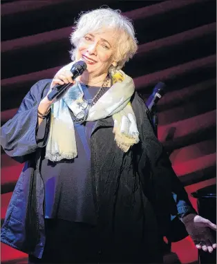  ?? AP PHOTO ?? In this Nov. 17, 2014, file photo, Betty Buckley performs at “Everybody, Rise! A Celebratio­n of Elaine Stritch” in New York. Buckley, the Tony Award-winning actress who belted out “Memories” in “Cats” on Broadway and starred in “Eight Is Enough” on TV,...
