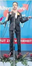  ?? FOTO: DPA ?? AfD-NRW-Chef Marcus Pretzell gelang aus dem Stand der Einzug in den Landtag.