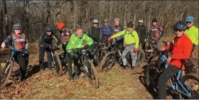  ?? PHOTO CREDIT: CLIFF REIS ?? Bob McClennan, seventh from left in BAMBA Jersey, with some fellow BAMBA riders.