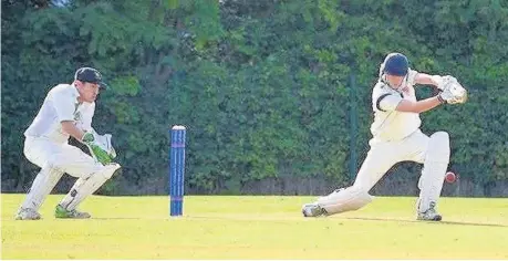  ??  ?? Dan Booth made a spirited 30 for Runcorn in their game last Saturday against Poynton but they missed out by six wickets in a low-scoring clash at Poynton Sports Club.