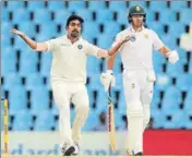  ?? BCCI ?? Jasprit Bumrah appeals against AB de Villiers.