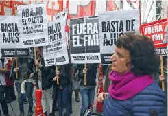  ?? (Sipa) ?? La cuarta huelga general contra la política económica del Gobierno de Mauricio Macri fue convocada el pasado 25 de septiembre.