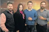  ?? Picture: SALVELIO MEYER ?? BEST BLEND: Whisky lovers, from left, Heidi and David Scholtz and brothers Marc and Brendon Crocker enjoyed the Chivas Regal whisky and food pairing at Bocadillos on First last Thursday