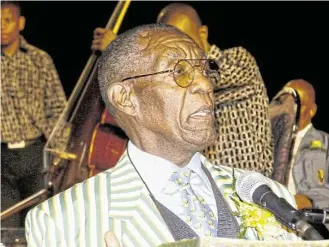  ?? Picture: Sowetan ?? Chief Lucas Mangope was an old-style African nationalis­t raised on the values of servanthoo­d, firm leadership and clan culture, the writer says.