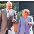  ?? FOTO: DPA ?? Der albanische Ministerpr­äsident Edi Rama mit Angela Merkel