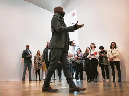  ?? Bob Owen / Staff photograph­er ?? Museum designer David Adjaye, who may be best known for his design of the Smithsonia­n National Museum of African American History & Culture, designed the $16 million Ruby City in San Antonio, bringing 10,000 square feet for exhibition space.