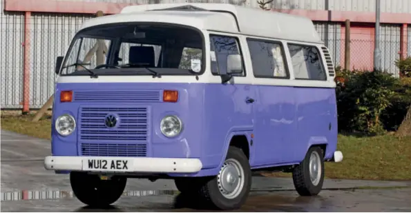  ??  ?? Danbury still sell brand new South American-built VW T2-style campers as they built up a stockpile before production ended.