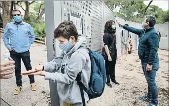  ?? ANA JIMÉNEZ ?? Regreso a la escuela Costa i Llobera de Barcelona