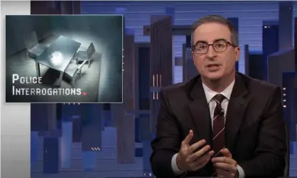  ?? Photograph: YouTube ?? John Oliver: ‘There are a number of reasons an innocent person might confess to something they didn’t do, and a lot of that comes down to what happens in a police interrogat­ion room.’