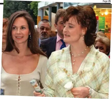  ??  ?? Connection­s: Cherie Blair with Carole Caplin – who introduced her to Peter Foster