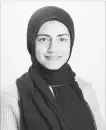  ??  ?? Meena Waseem of Cameron Heights Collegiate Institute has just been selected as a Loran Scholar.