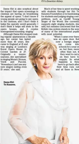  ?? ?? Dame Kiri Te Kanawa.