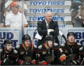  ?? JAE C. HONG — THE ASSOCIATED PRESS ?? Fired: Anaheim Ducks coach Randy Carlyle has been fired amid a seven-game losing streak, the team announced on Sunday.