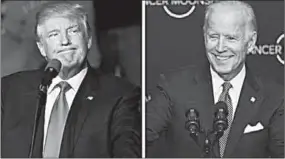 ??  ?? Trump and Biden could potentiall­y face off in the 2020 presidenti­al election. (photo: CBS News)