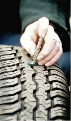  ??  ?? Tyre safety You can have all your car needs met at Lock Street