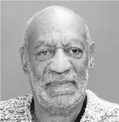  ??  ?? A booking photo of Cosby after his arraignmen­t on charges of aggravated indecent assault on Dec 30, 2015.