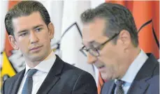 ?? FOTO: DPA ?? Österreich­s Bundeskanz­ler Sebastian Kurz (ÖVP, links) und sein Vize Heinz-Christian Strache (FPÖ) wollen den geplanten UN-Migrations­pakt nicht unterzeich­nen.