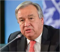  ?? ?? UN Secretary-General Antonio Guterres