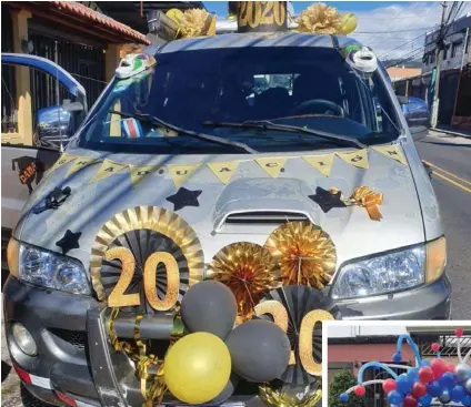  ?? CORTESÍA SHIRLEY BRENES ?? Los papás se esmeran en decorar los carros para que los chicos disfruten mucho.