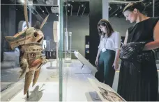  ?? Victor Besa / The National ?? Yup’ik masks from Alaska, dated to between 1890 and 1910, on show at the Louvre Abu Dhabi