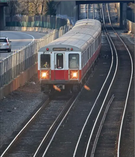  ?? STUART CAHILL — BOSTON HERALD ?? The MBTA is staring down ballooning budget gaps that could exceed $900 million in five years.