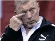  ?? PETER SCHNEIDER
EPA ?? BORIS Becker reacts during the Tennis Davis Cup qualifiers match for the 2023 group stage between Germany and Switzerlan­d, at the Arena in Trier, Germany, earlier this month. |