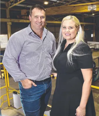  ??  ?? Ashley and Rachael Hollins have bought a new building for their business, Townsville Stainless Steel. Picture: MATT TAYLOR