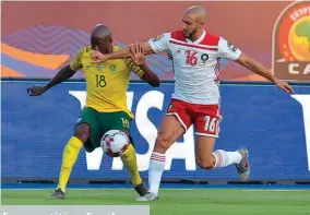  ?? ?? Grudge match… South Africa and Morocco last met at the 2019 AFCON