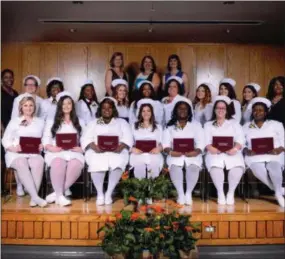  ?? FRAN MAYE - DIGITAL FIRST MEDIA ?? Students in the CCIU Practical Nursing Program based out of West Grove became the sixth class to graduate from this program.