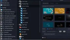  ?? ?? If you decide not to go with the default payload, you can choose a different one with:
The array of tools available to you is truly staggering. If a vulnerabil­ity exists, Kali probably has an exploit that can abuse it. The wallpaper selection is good, too.