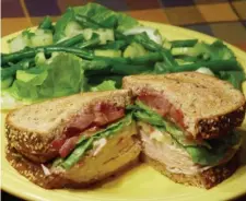  ??  ?? KICK IT UP: Mixing cranberry sauce with Dijon mustard makes a tangy sandwich spread for leftover turkey or chicken.