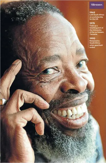  ?? Picture: TBS ?? Bra Willie, who was named poet laureate in 2006, disarmed everyone he met with his smile.