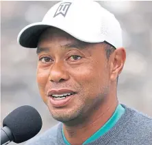  ?? ?? Tiger Woods will be back at St Andrews on Monday.