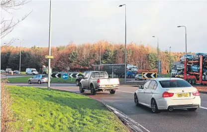  ?? Picture: Bob Douglas. ?? Springfiel­d Properties wants to alter the Swallow roundabout.