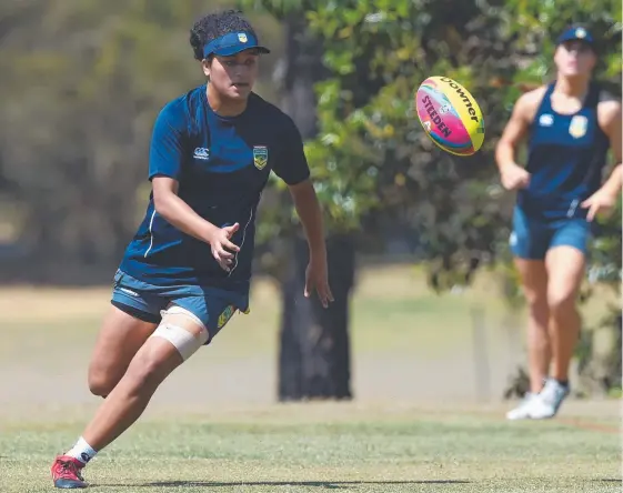  ??  ?? Gold Coast’s Zahara Temara will play a big role for an under-strength Jillaroos side when they face Papua New Guinea.