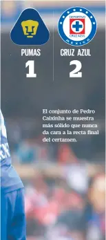  ??  ?? El conjunto de Pedro Caixinha se muestra más sólido que nunca da cara a la recta final del certamen.