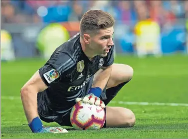  ??  ?? PODRÍA IRSE. El Madrid quiere que Luca Zidane tenga minutos de juego en otro club.