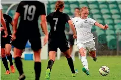  ?? PHOTO: PHOTOSPORT ?? Last month, Football Ferns defender CJ Bott signed her first pro deal, with USV Jena in Germany.