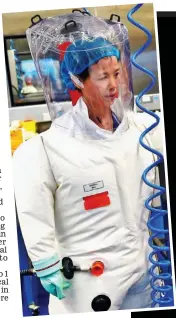  ??  ?? Virus hunter: Dr Shi analysed the blood of the cave victims