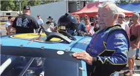  ?? STEVE DYKES/2009 GETTY IMAGES FOR NASCAR PHOTO ?? Hershel McGriff Sr. is hoping to drive in a NASCAR regional series race this year at 90.