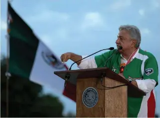  ?? JAVIER RÍOS ?? El presidente Andrés Manuel López Obrador en Nayarit.