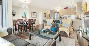  ??  ?? Outstandin­g water views and a luxury interior made this River Road two-bedroom condo an easy sell.