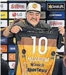  ??  ?? Diego Maradona. En Dorados.